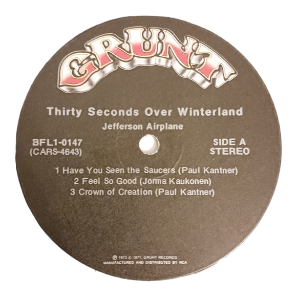 EUC Jefferson Airplane, Thirty Seconds Over Wonderland Vinyl Record - Picture 2 of 4